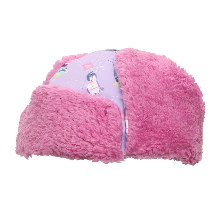 Water Repellent Trapper Hat Unicorn - Lilac