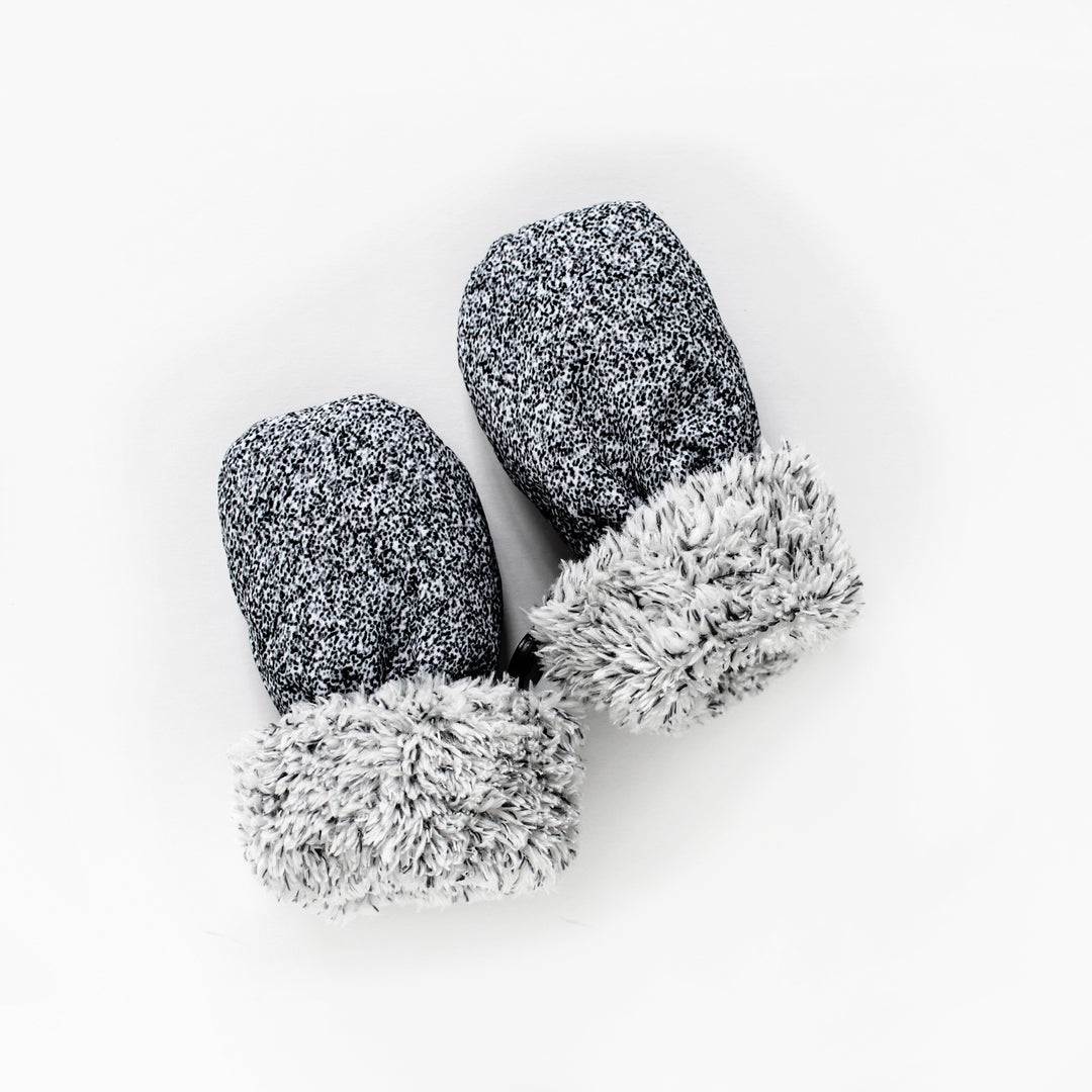 Winter Mitts - Salt + Pepper Black