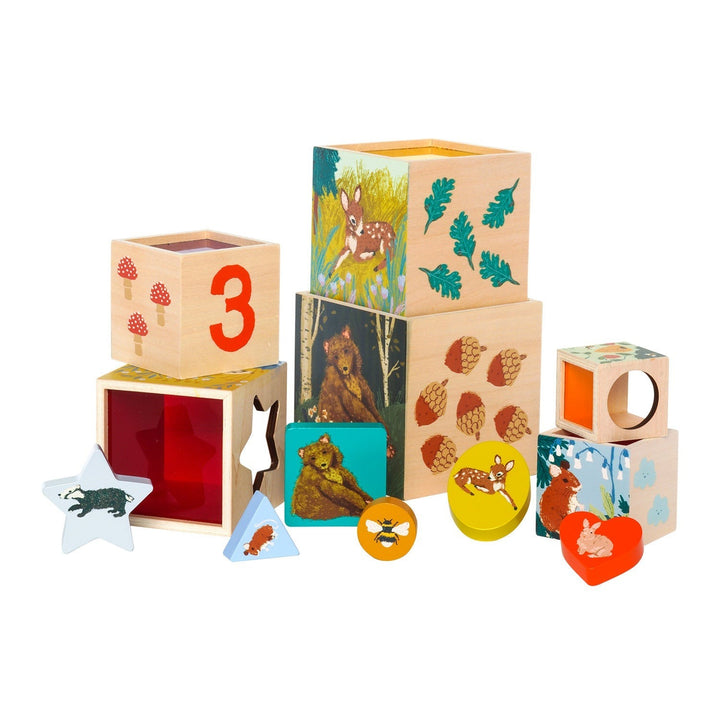 Enchanted Forest 12pc Wooden Stacking Set