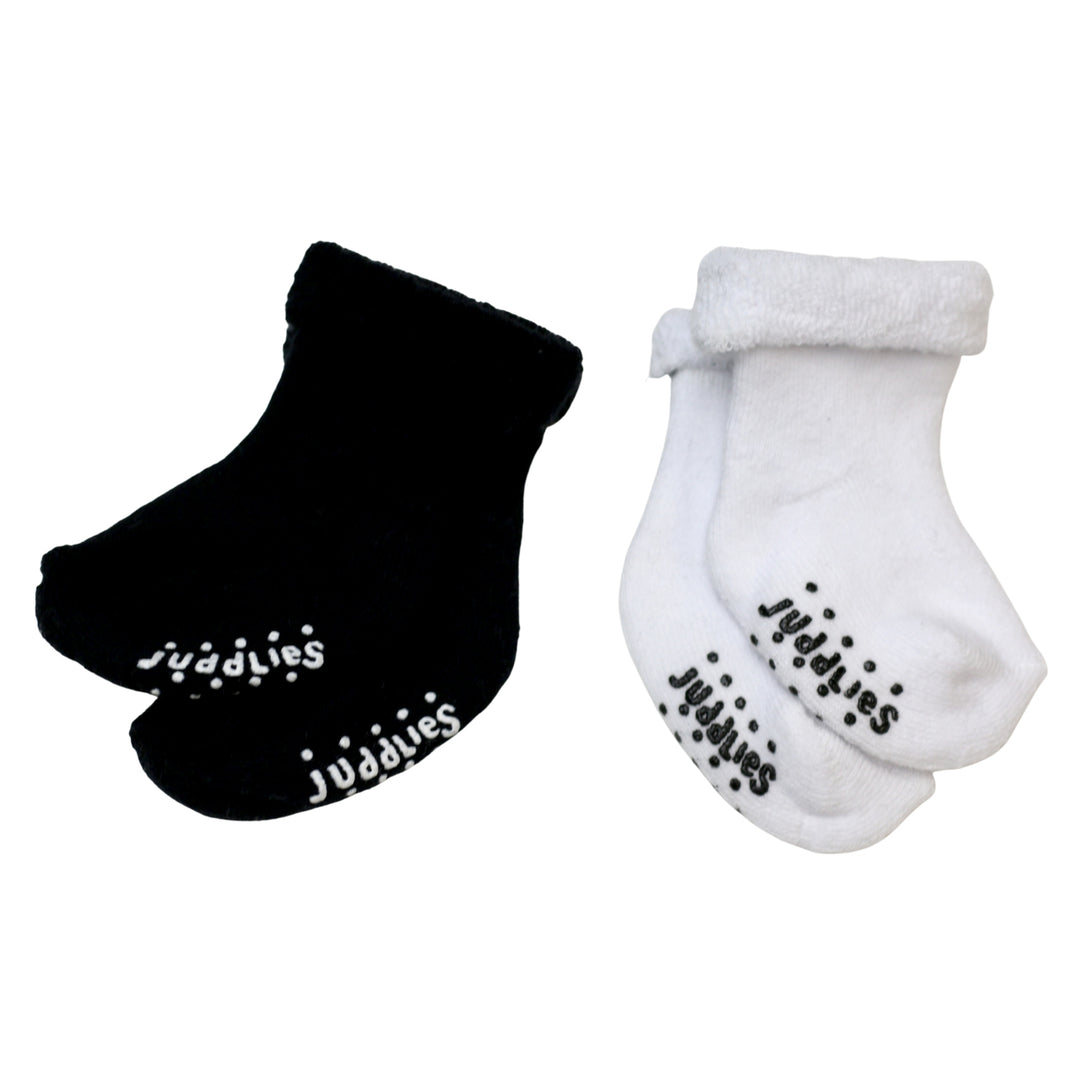 2 pack Infant Socks - Black + White