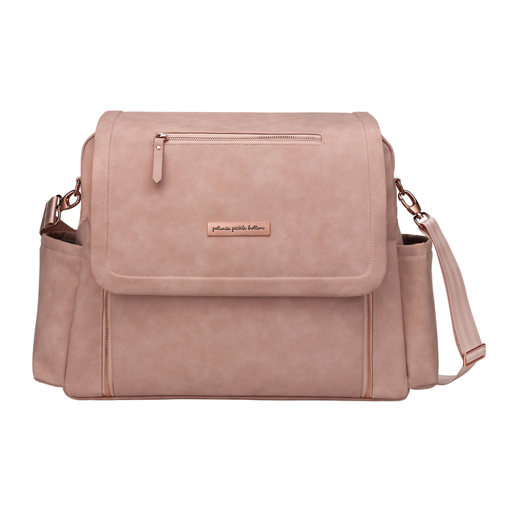 PPB - Boxy Backpack Deluxe - Toffee Rose Leatherette Boxy Backpack Deluxe Diaper Bag in Toffee Rose 810081351317