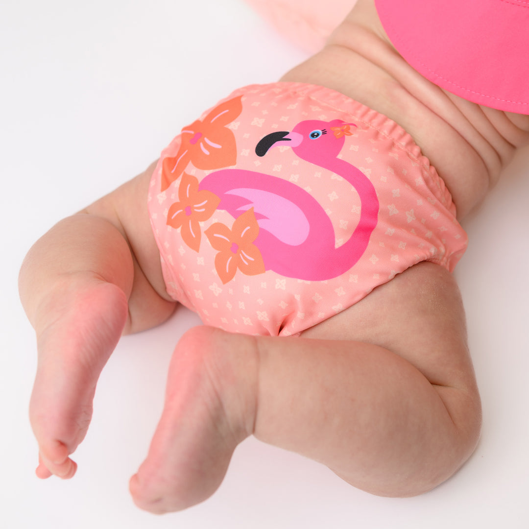 Baby-Toddler Knit Swim Diaper 2 Piece Set