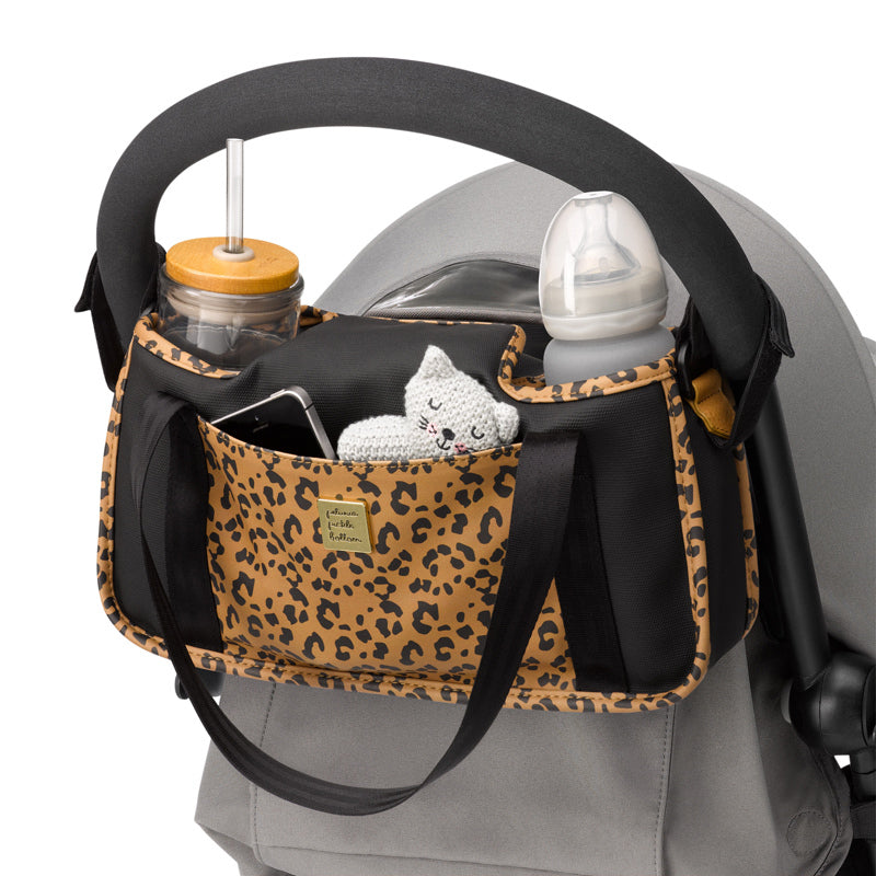 Stroller Caddy - Leopard Leatherette