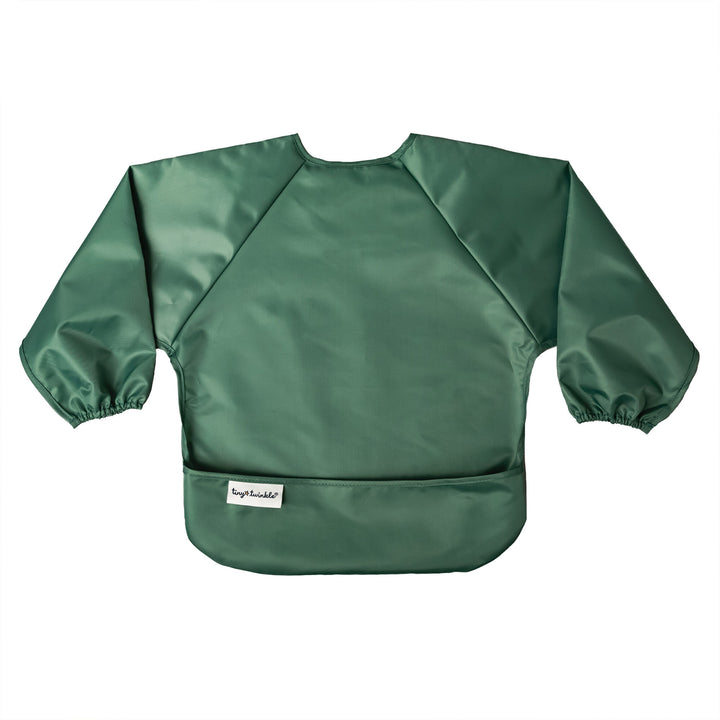 Mess-proof Full Sleeve Bib 2 Pack - Slate, Olive