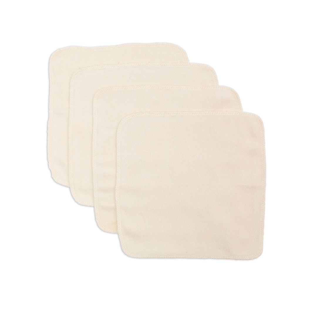 4pk Organic Cotton Wash Cloths