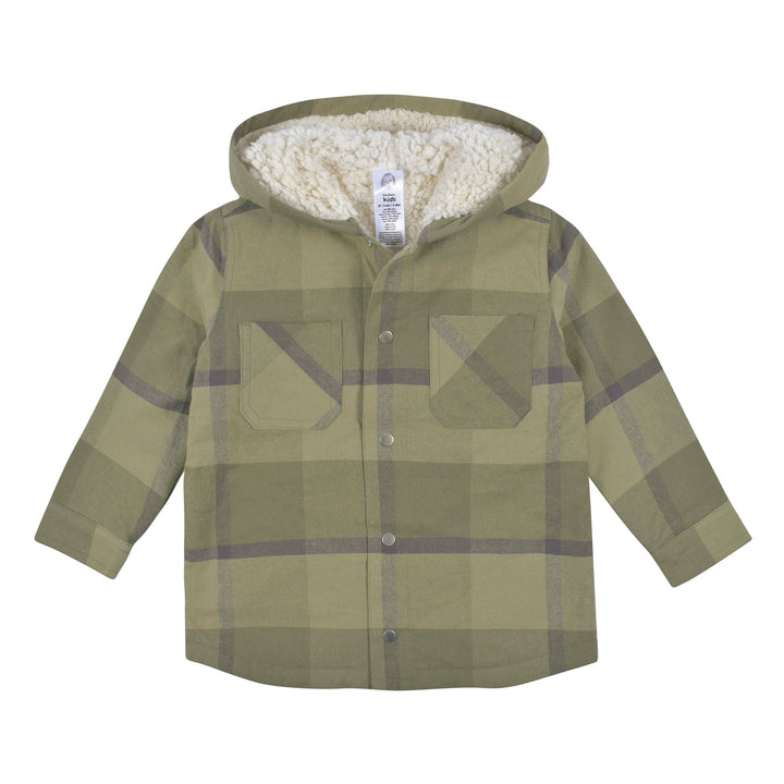 2-Piece Baby & Toddler Boys Green Plaid Jacket & Jogger Set