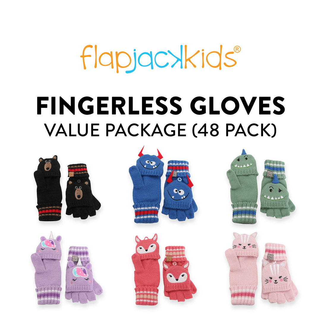 FlapJackKids - Fingerless Gloves - 10% OFF with 48 Mitt buy-in