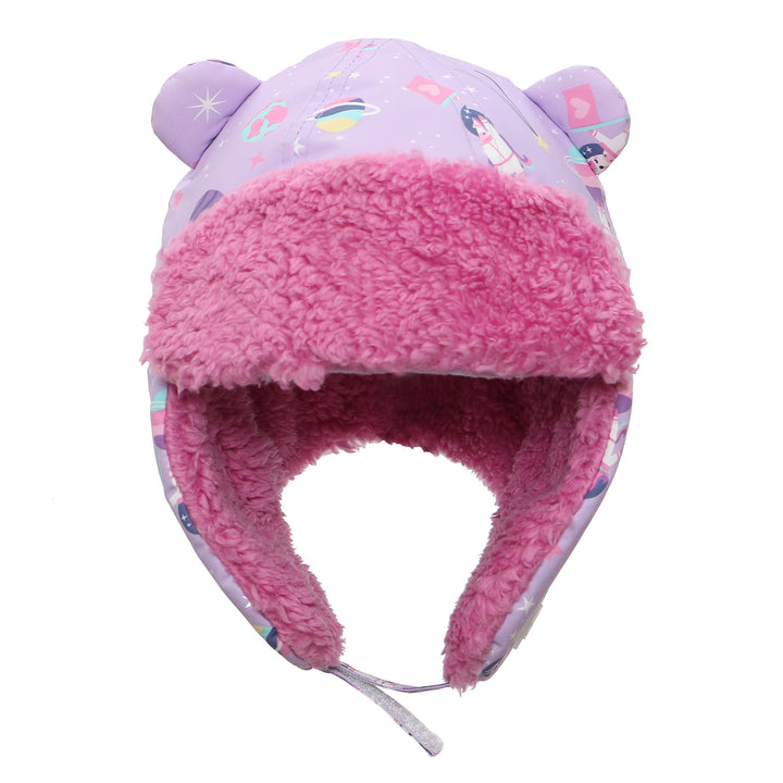 L - FlapJackKids Water Rplnt Trapper Hat Unicorn Lilac 6-24M Water Repellent Trapper Hat Unicorn - Lilac 873874007358