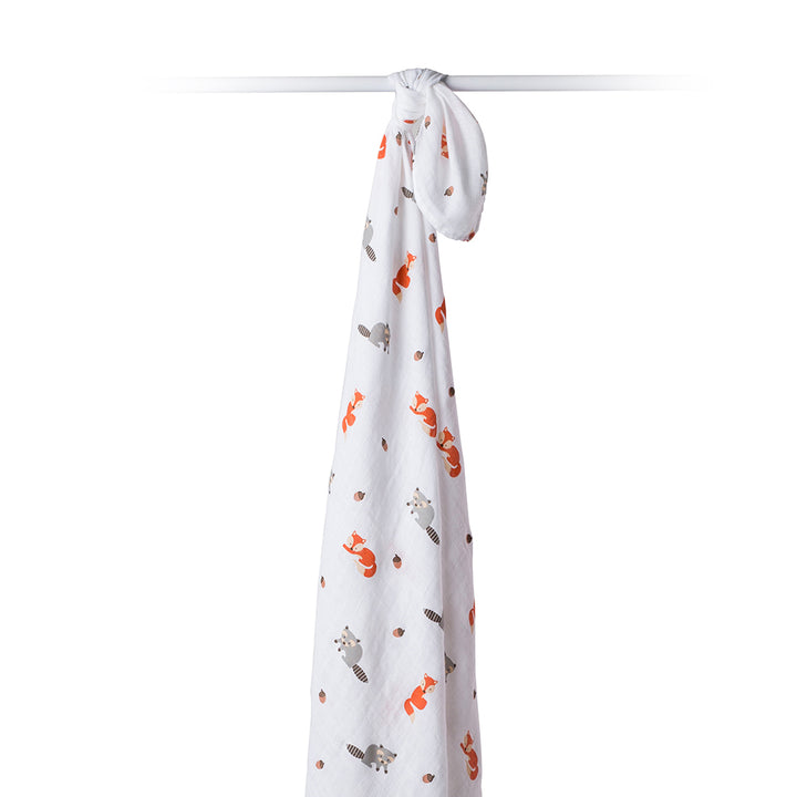 Cotton Muslin Swaddle Blanket - Forest Friends