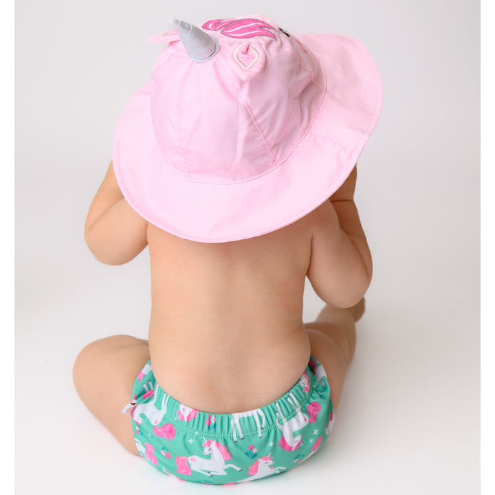 UPF50+ Baby Swim Diaper & Sun Hat Set