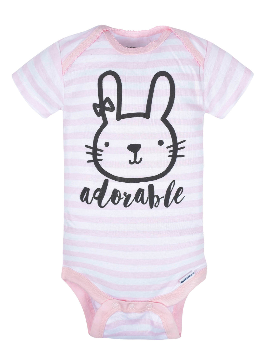 8-Pack Baby Girls Bunny Onesies® Bodysuits