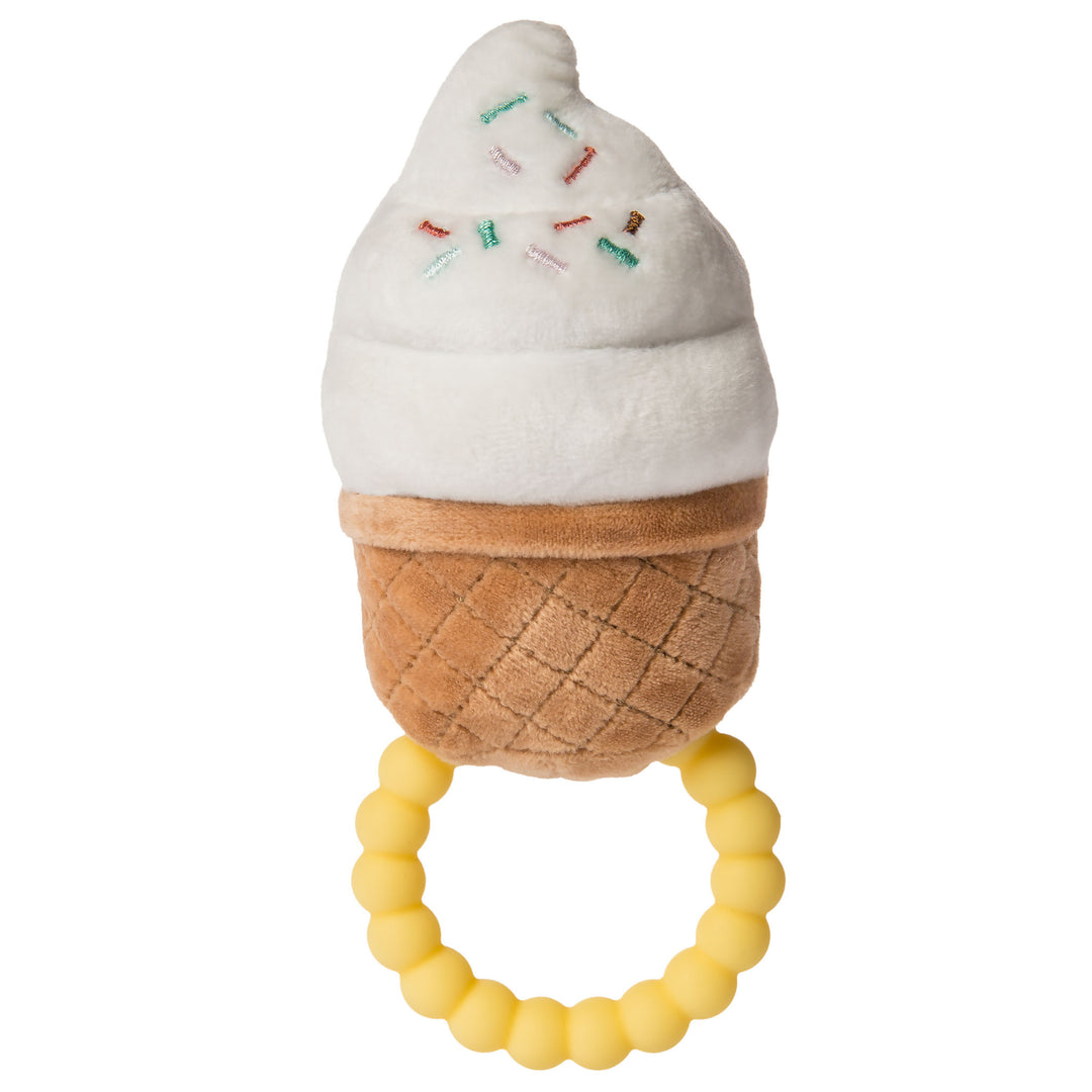 Sweet Soothie Teether Rattle - Sprinkly Ice Cream - 5"