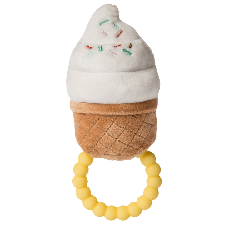 Sweet Soothie Teether Rattle - Sprinkly Ice Cream - 5"