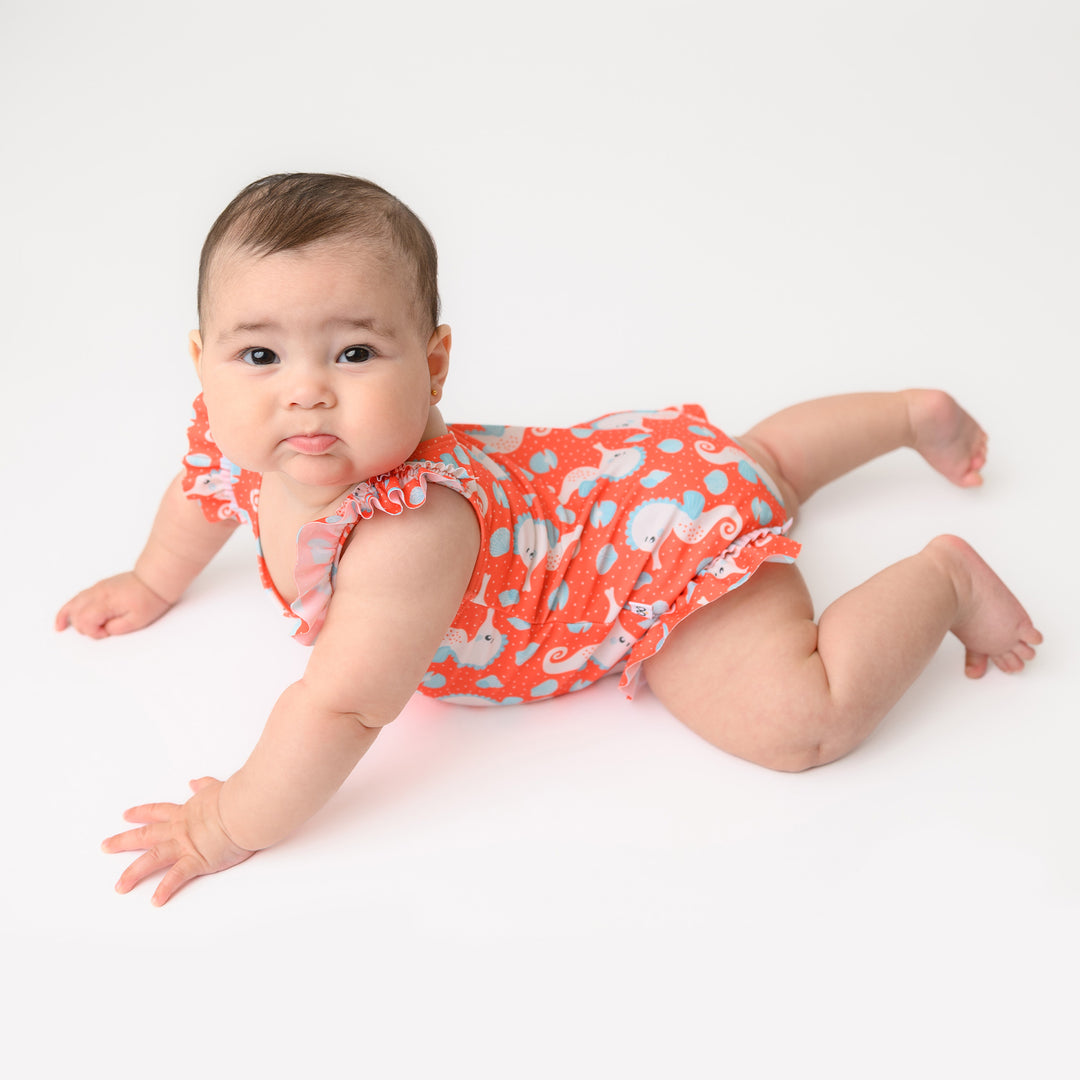 Baby Ruffled 1 Piece Swimsuit