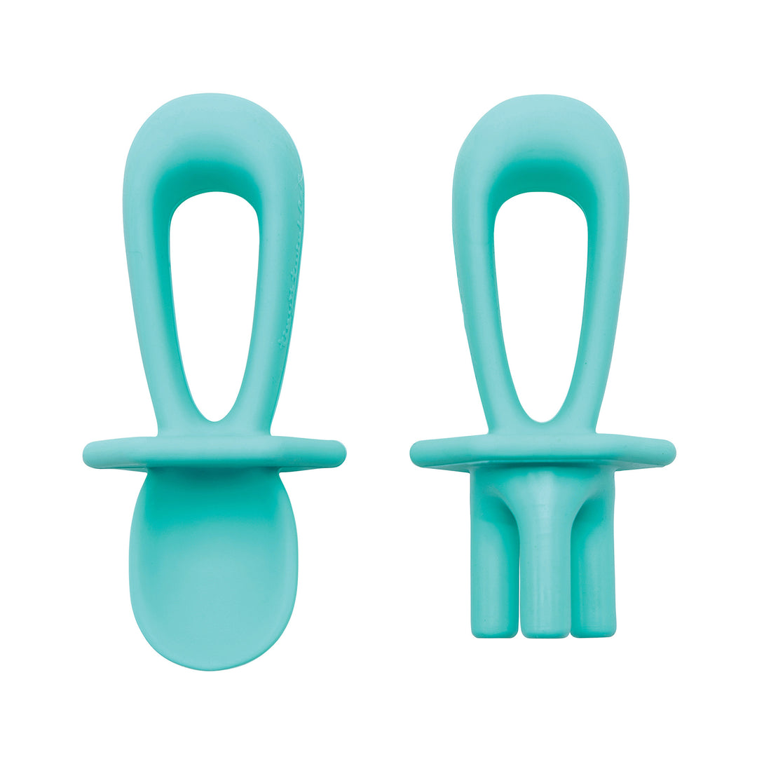 Tiny Twinkle - Silicone Training Utensils - Mint Silicone Training Utensils - Mint 810027530004