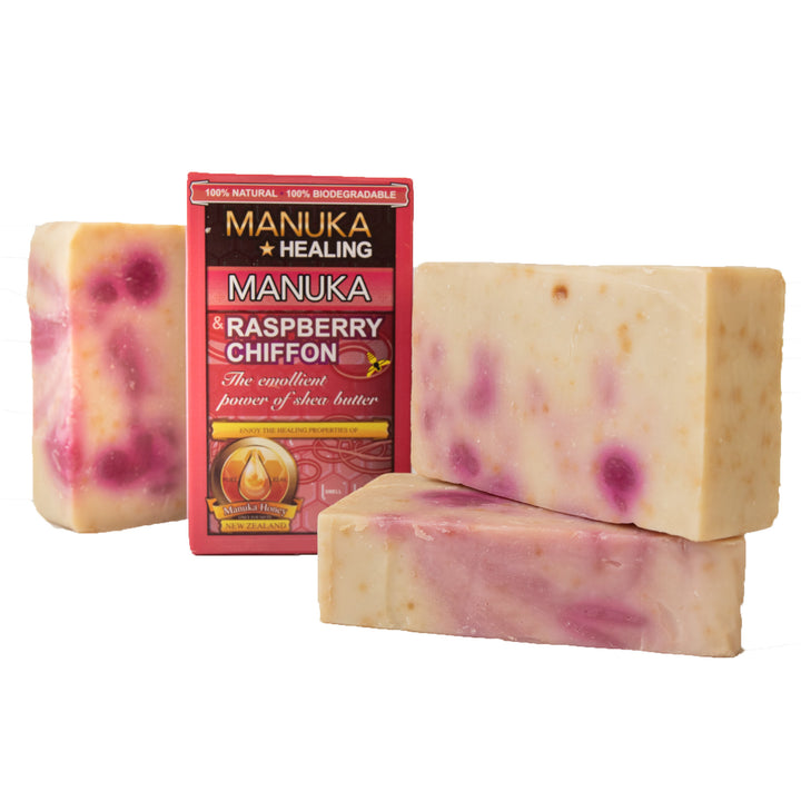 Manuka Raspberry Chiffon Soap