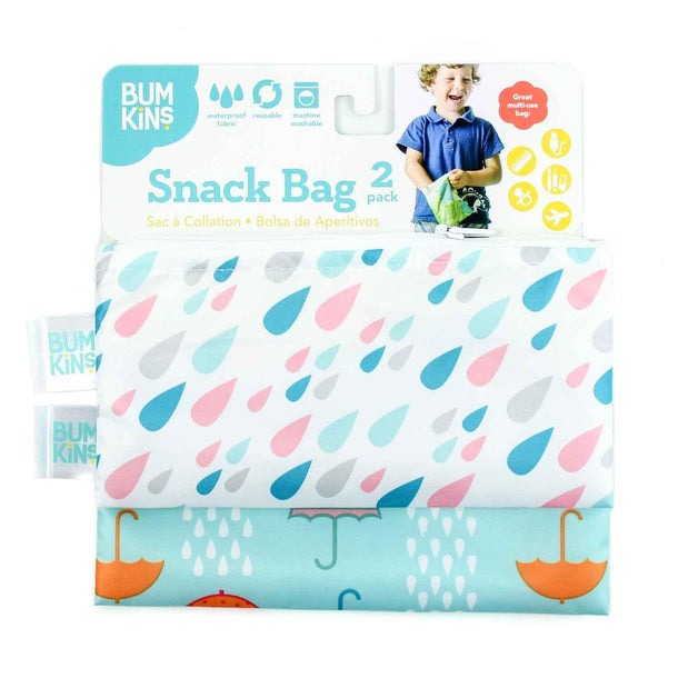 Reusable Snack Bag 2pk - Rain