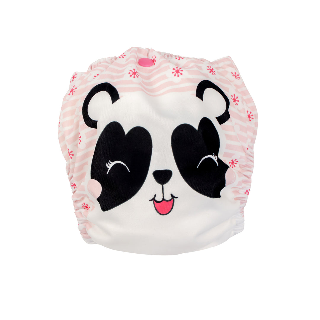 d - ZOOCCHINI - ReusablePocketDiaper PippaPanda 2pk 7-35lb One Size Reusable Pocket Diaper with 2pk Insert - Pippa the Panda 810608033191