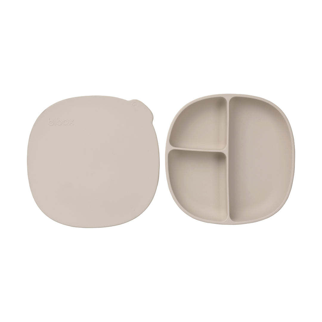 Silicone Plate + Lid - Latte