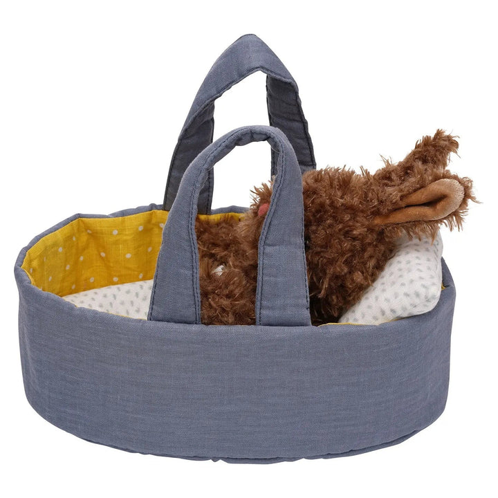 Moppettes Beau Bunny + Bassinet