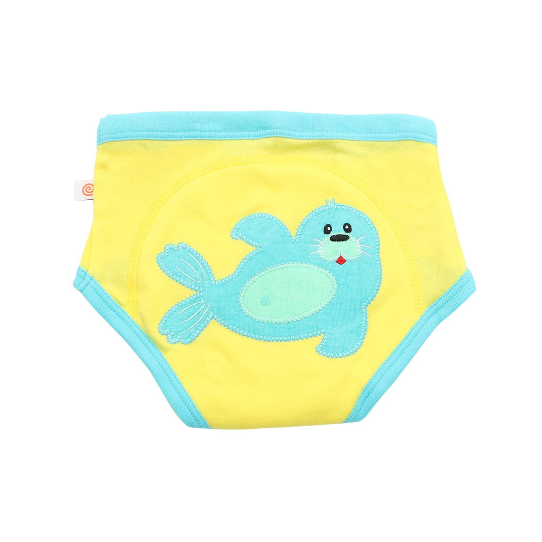 Organic Cotton 3 Piece Potty Training Pants - Boys Ocean Pals