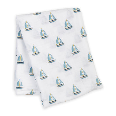 Couverture d'emmaillotage en mousseline de coton - 40 x 40