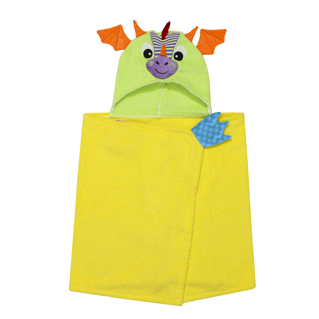 ZOOCCHINI - Kids Plush Terry Hooded BathTowelDroolDragon 2Y+ Kids Plush Terry Hooded Bath Towel - Drool Dragon 2Y+ 810608031913