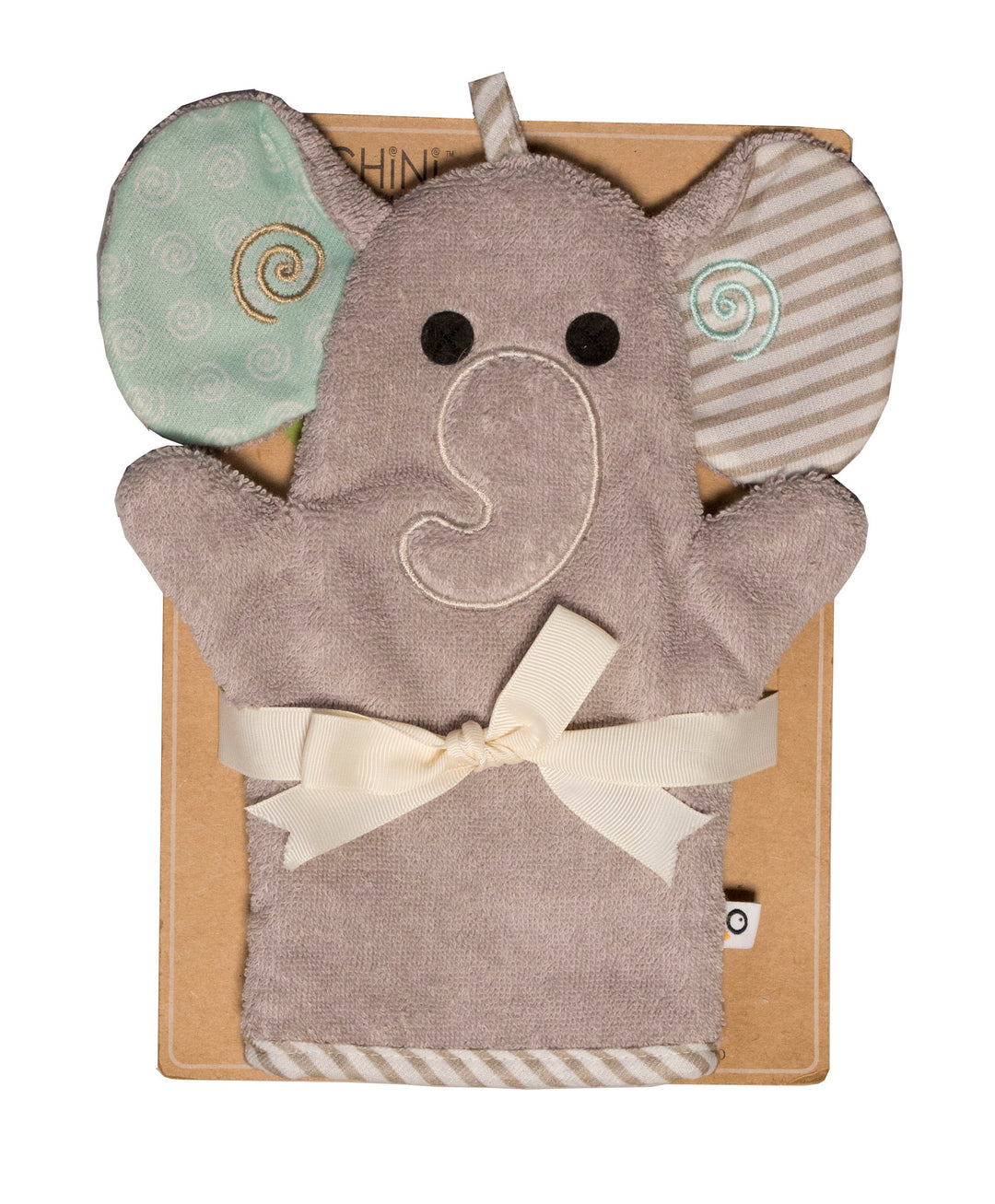 ZOOCCHINI - Baby Snow Terry Bath Mitt - Elle Elephant 0-18M Baby Snow Terry Bath Mitt - Elle Elephant 0-18M 855409006333