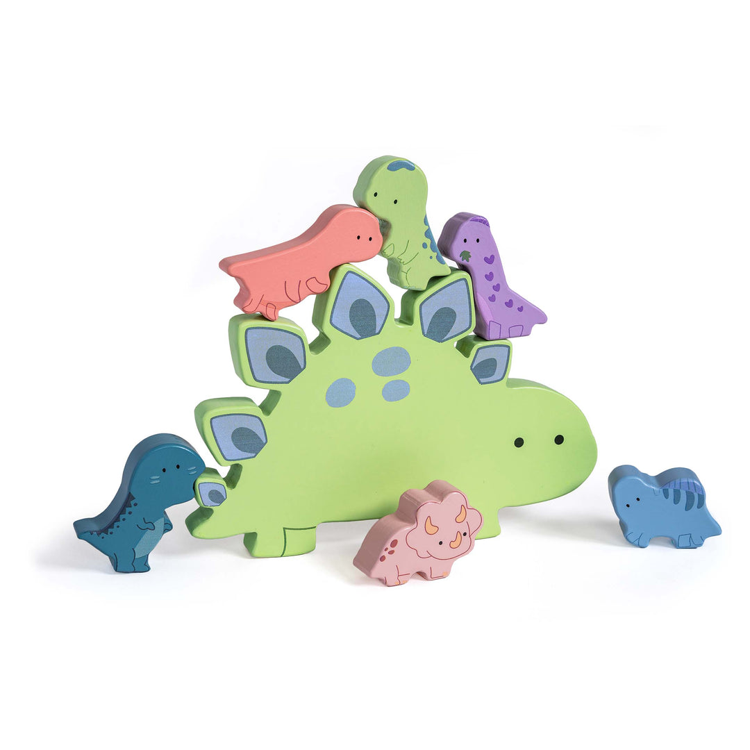 Wooden Toy - Dinosaur Blocks - 9"