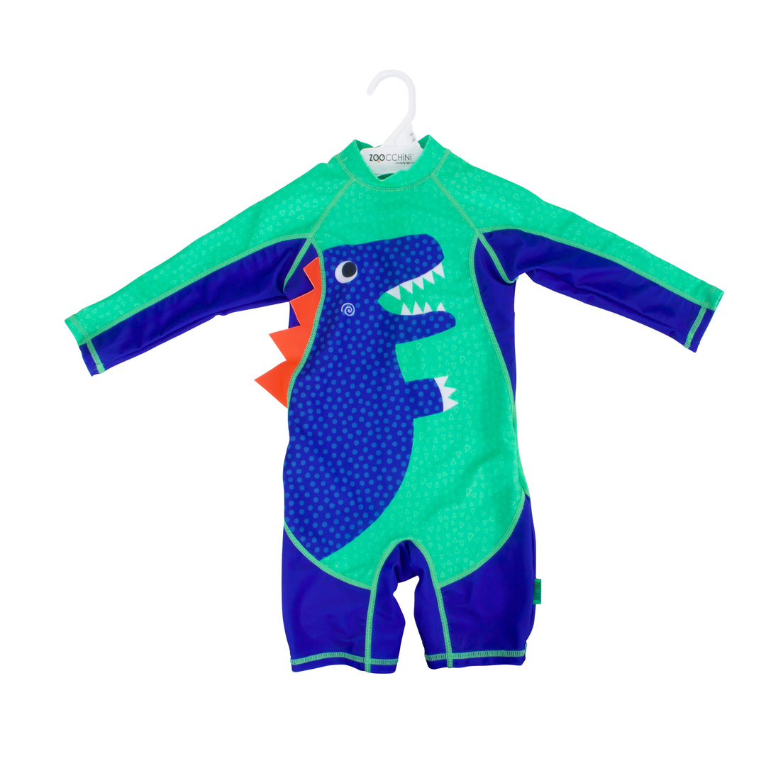 Baby + Toddler UPF50+ Rashguard One Piece Swimsuit - Dino