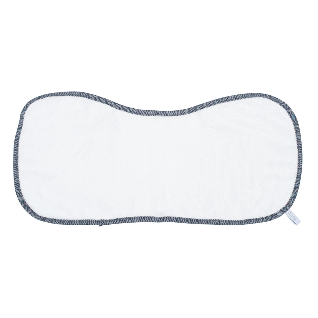 d - Juddlies - Bamboo Burp Cloth - White-Lake Blue Bamboo Burp Cloth - White-Lake Blue 821436005564