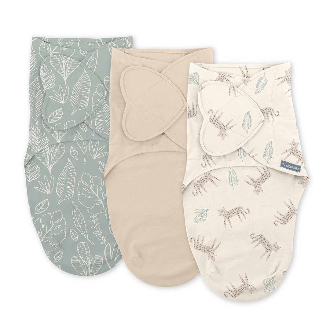 SwaddleMe - 3pk Monogram Collection Stage1 Born Free - 0-3M 3 pack Monogram Collection Swaddle - Born Free - Stage 1 012914170311