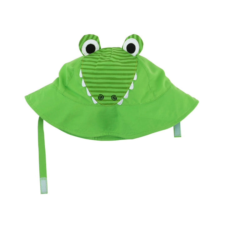 d - ZOOCCHINI - UPF50+ Baby Sun Hat Alligator 6-12m ALT431 UPF50+ Baby Sun Hat - Alligator 855409006746