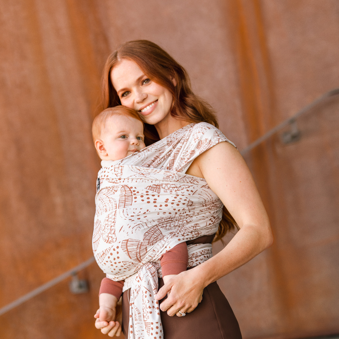 Evolution Wrap Baby Carrier by Petunia Pickle Bottom - Woodgrain