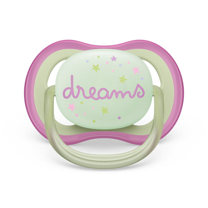 Ultra Air Pacifier Nighttime - 0-6M - Lilac Dragonfly+Dreams - 2 pack