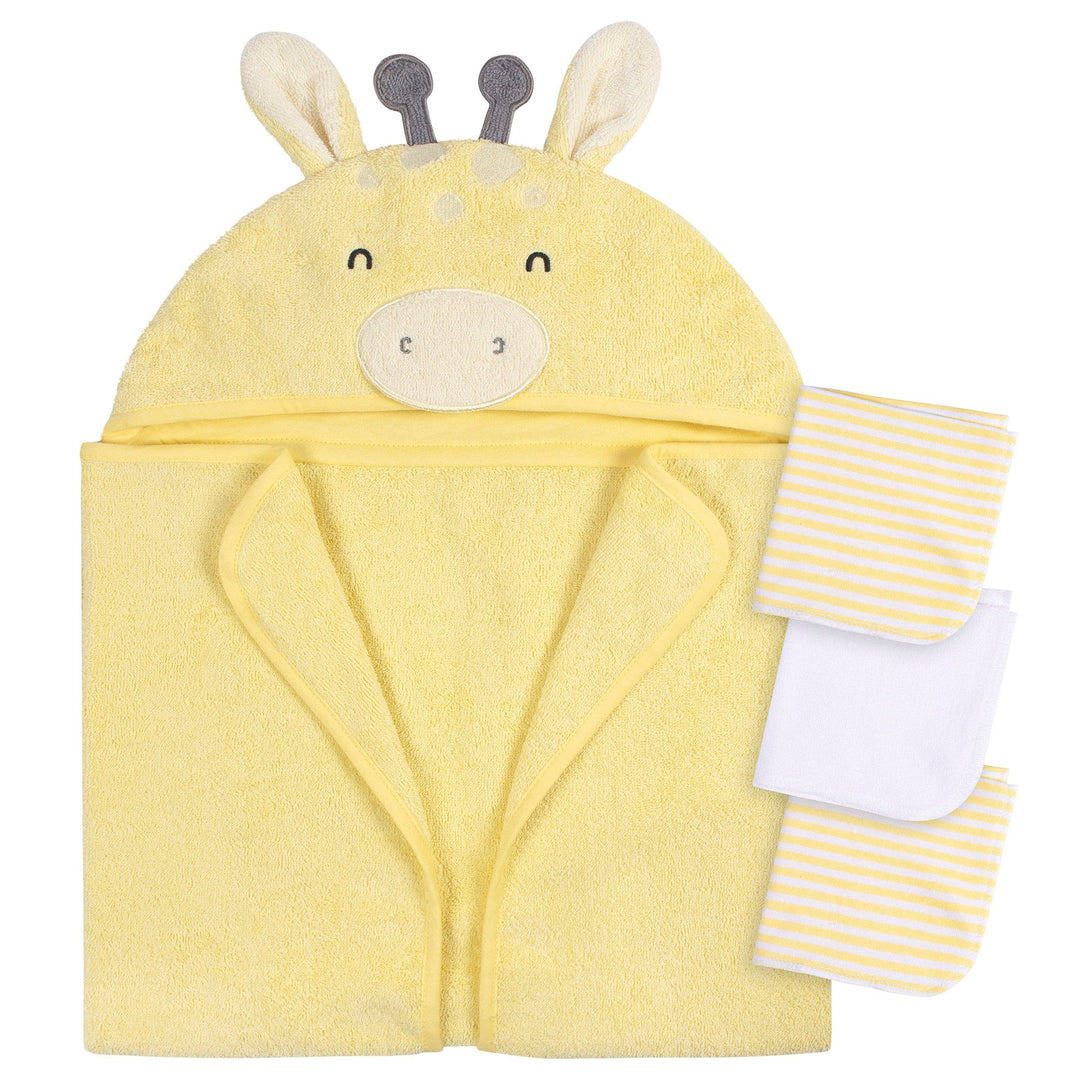 Gerber - OP2326ca - 4pc Bath Set - Yellow Giraffe 4pc Bath Set - Yellow Giraffe 013618423673