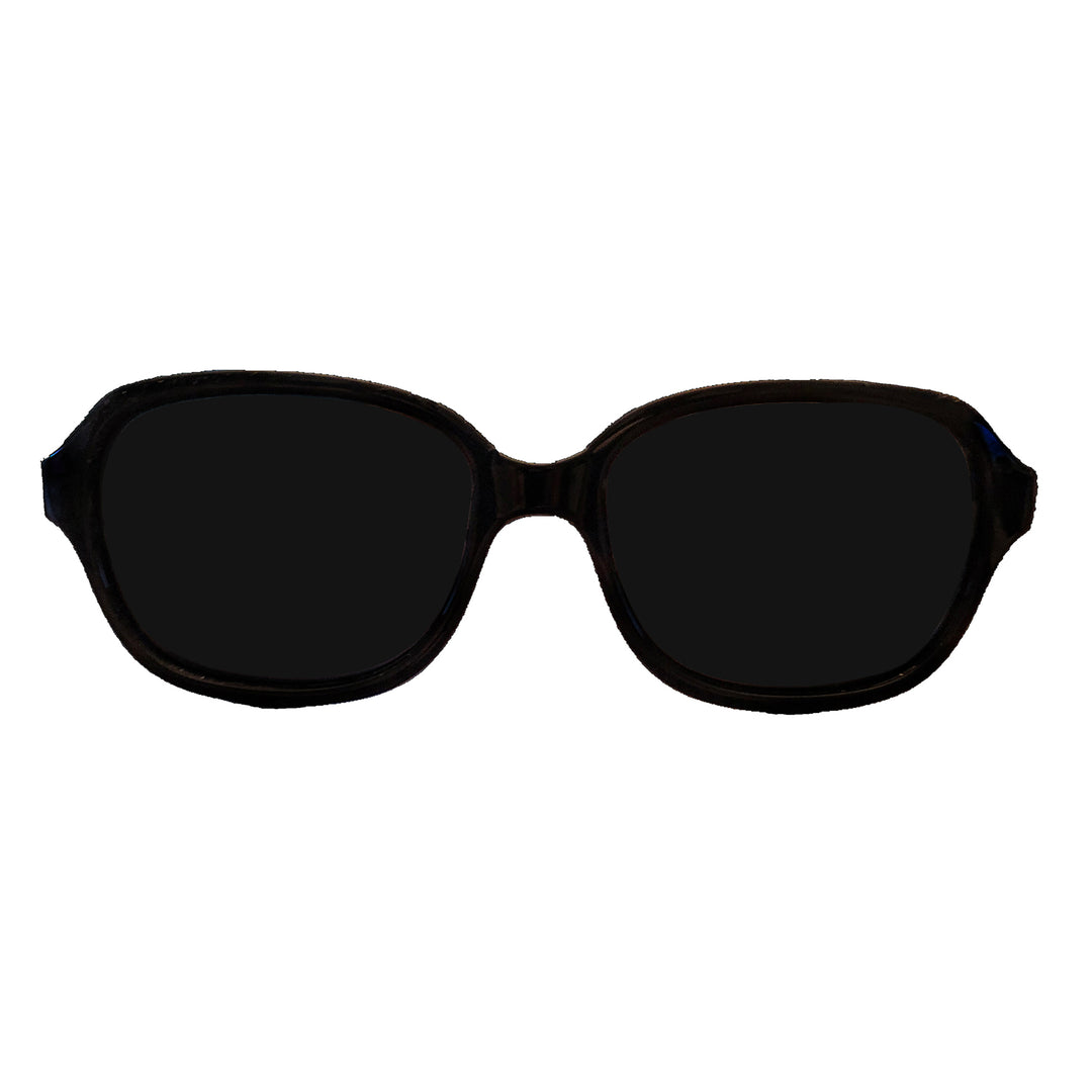 d - Babyfied Apparel - Sunglasses - Retro Squares - Black Sunglasses - Retro Squares - Glossy Black 628634066034