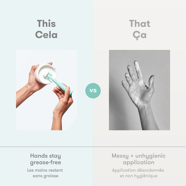 Brosse à fessiers avec crème pour couches