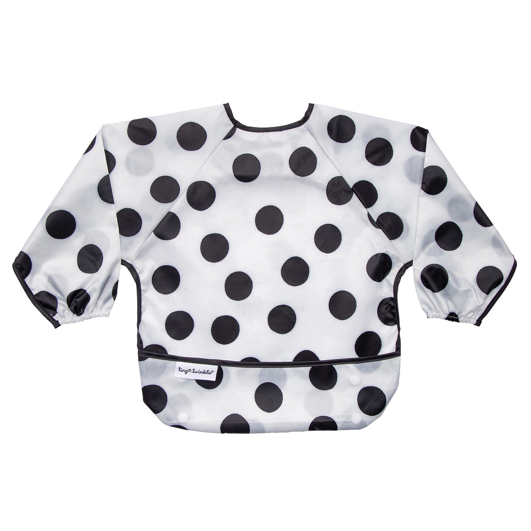 Tiny Twinkle - Full Sleeve Bib - Polka Dot 6-24M Mess-proof Full Sleeve Bib - Polka Dot 810027532930