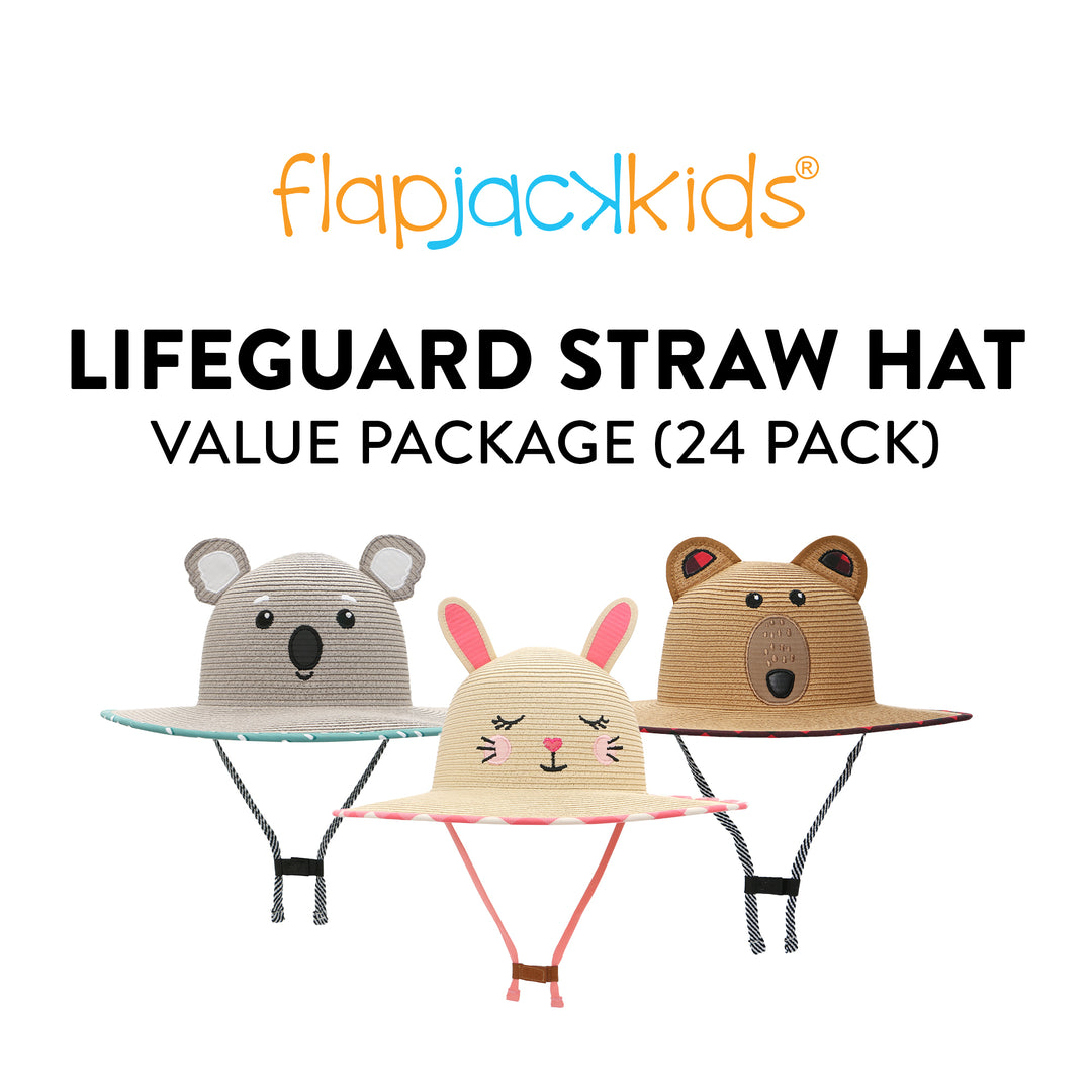 FlapJackKids - Lifeguard Straw Hat - 6% OFF with 24 Hat buy-in