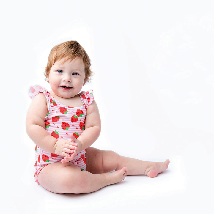 Baby Ruffled 1 Piece Swimsuit