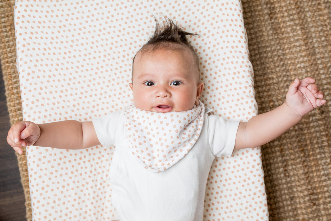 Bandana Bibs - 2 pack - Boho - Wildflowers + Dots