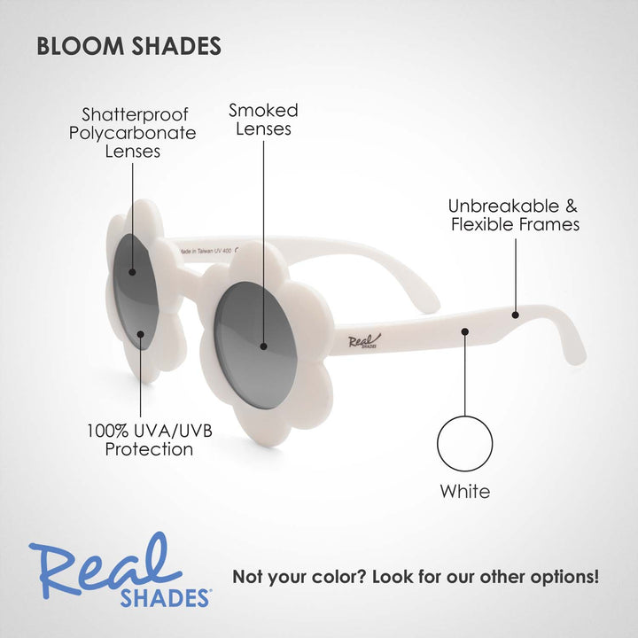 Bloom Unbreakable UV  Sunglasses, White
