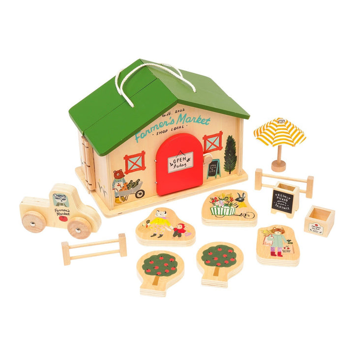 Farmer’s Market 12pc Wooden Shopping Set