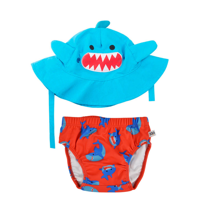 UPF50+ Baby Swim Diaper & Sun Hat Set