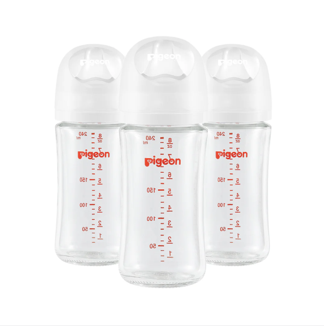Glass Bottle 8oz with M Nipple (3M+)