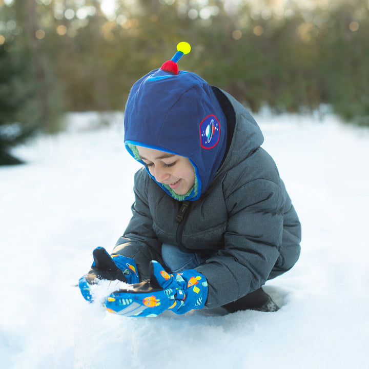 Reversible Sherpa Hat - Dino/Astronaut