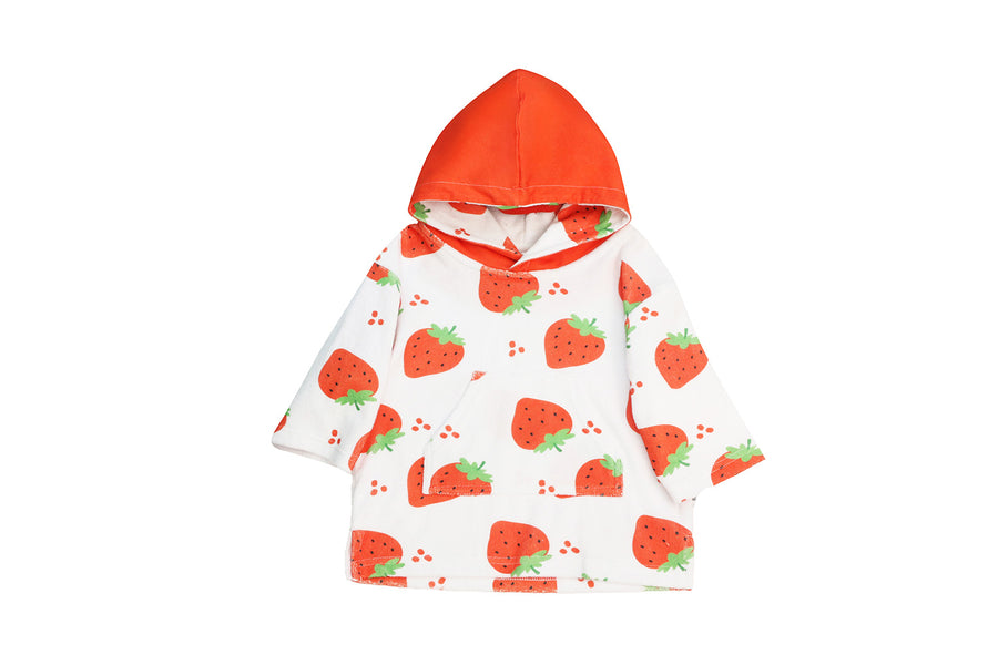 ZOOCCHINI - UPF50+ Baby Terry Swim Coverup Strawberry 12-24M UPF50+ Terry Swim Coverup - Strawberry 810608035676