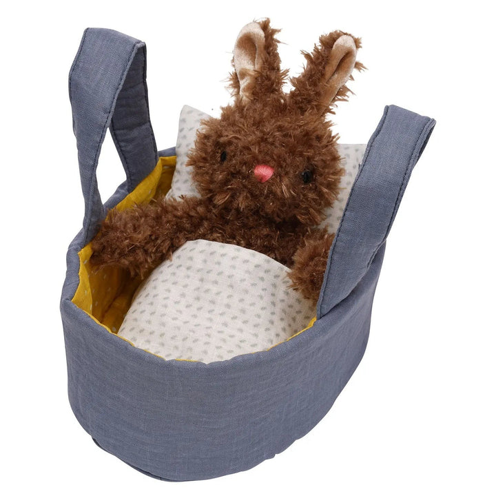Moppettes Beau Bunny + Bassinet