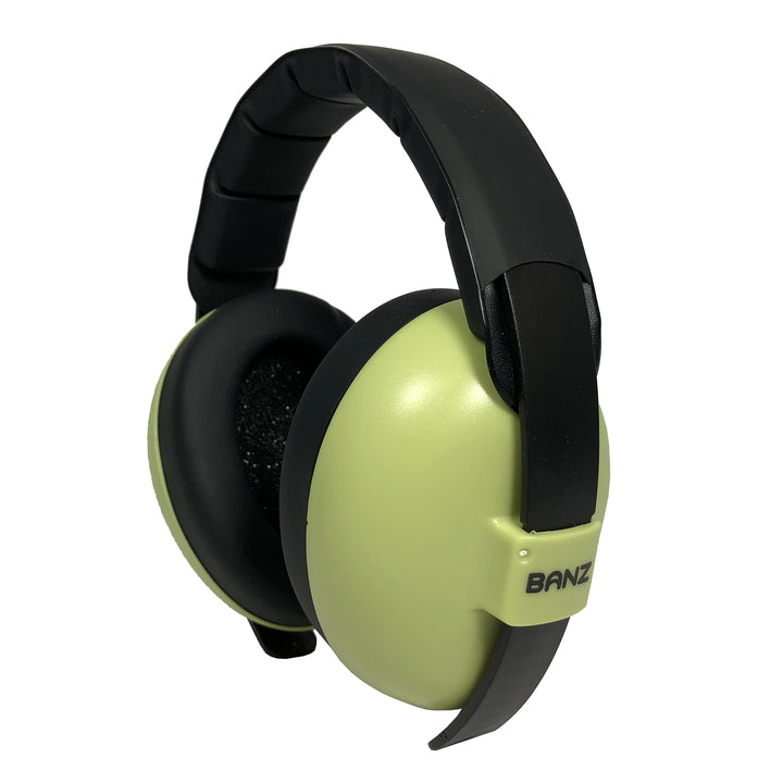 Baby Hearing Protection Earmuffs (2m+) - Leaf Green